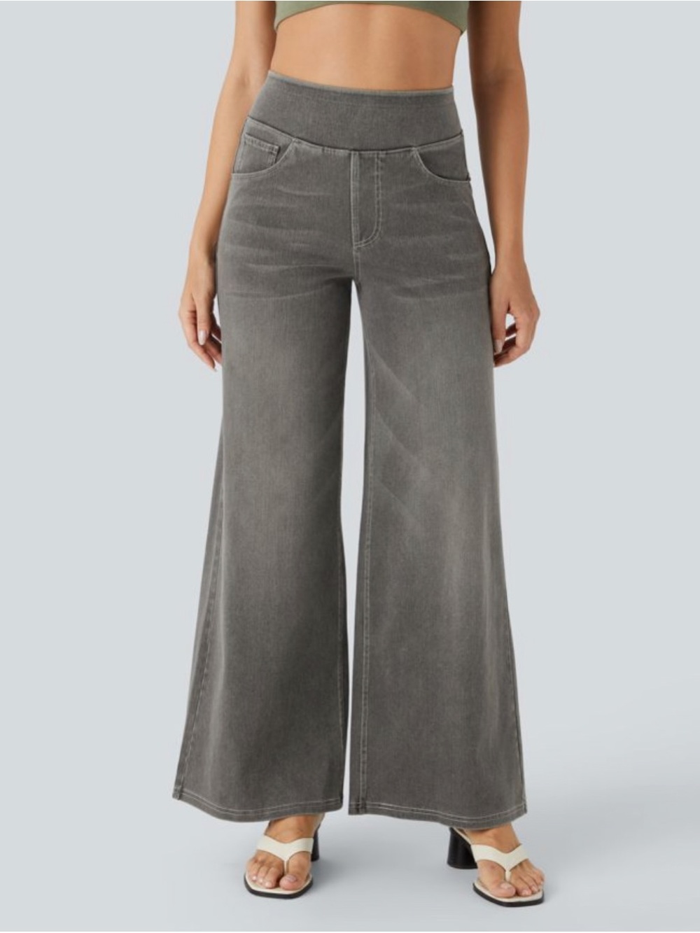 Halara Flex™ High Waisted Pockets
Baggy Wide Leg Washed Casual